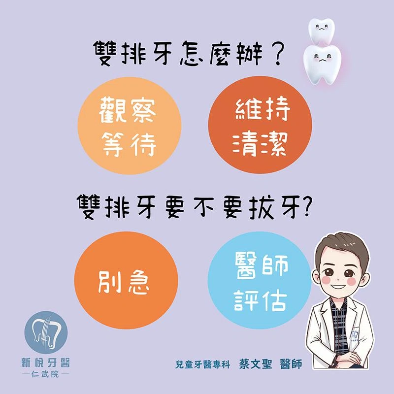 小朋友出現「雙排牙」怎麼辦?兒童牙醫完整解析 小朋友出現「雙排牙」怎麼辦?兒童牙醫完整解析