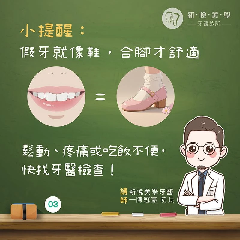 假牙「差一點」不密合，問題差很多！