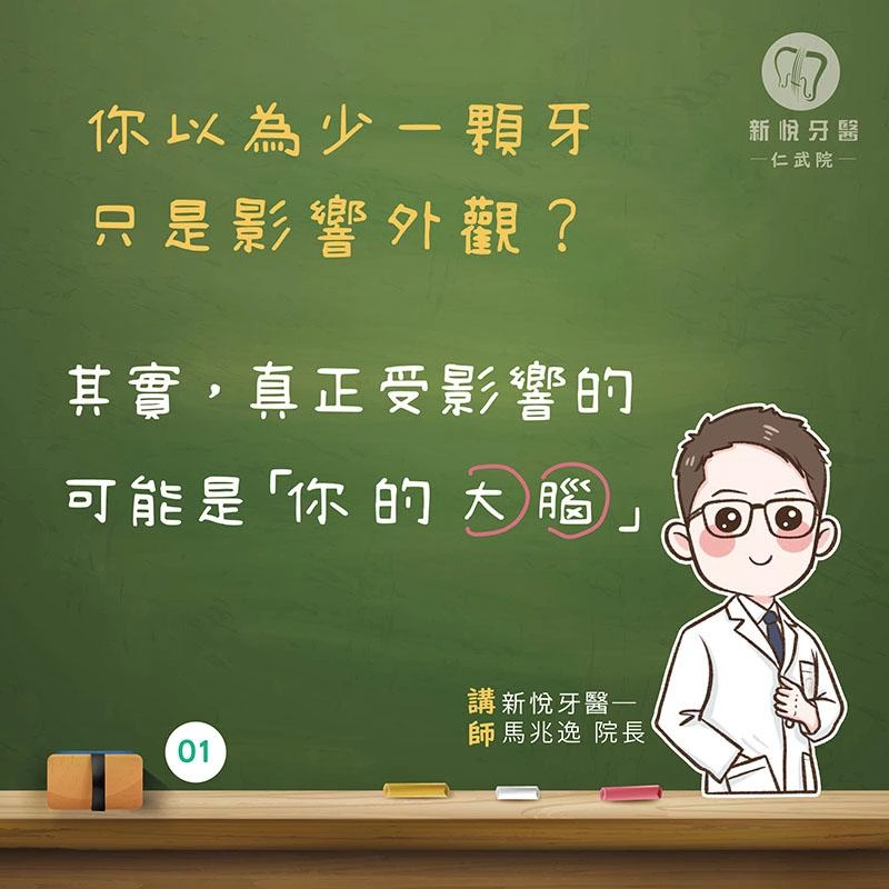 缺牙會影響大腦嗎？從咀嚼功能認識缺牙與認知健康