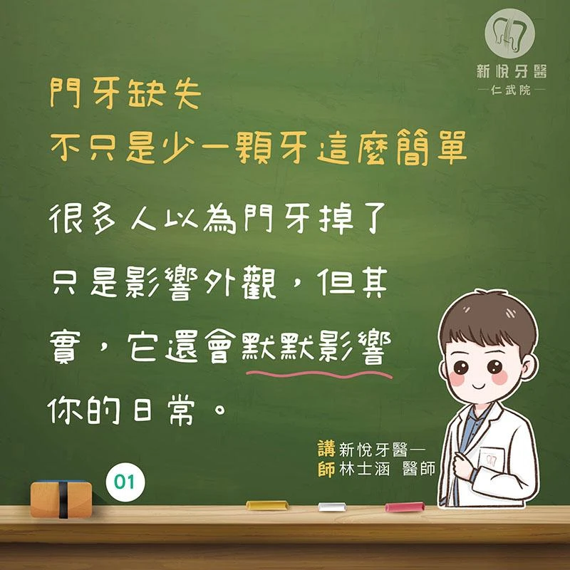 門牙缺失怎麼辦？缺牙對發音、咀嚼與笑容的影響一次看懂
