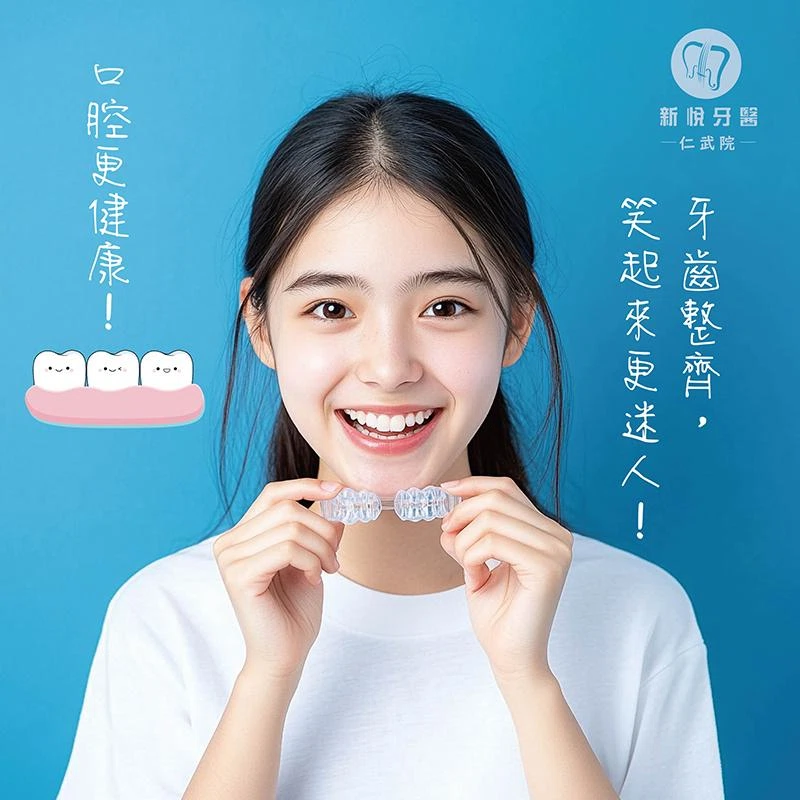 牙齒排列整齊，笑起來更迷人！口腔更健康！