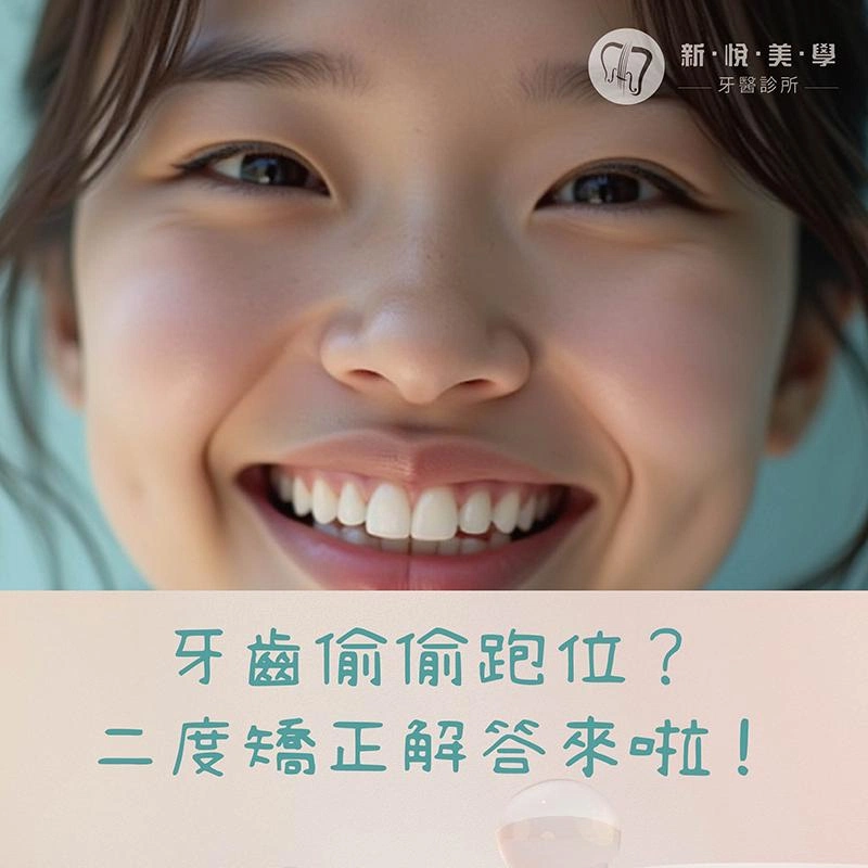 牙齒矯正後又跑掉怎麼辦？二度矯正完整解析